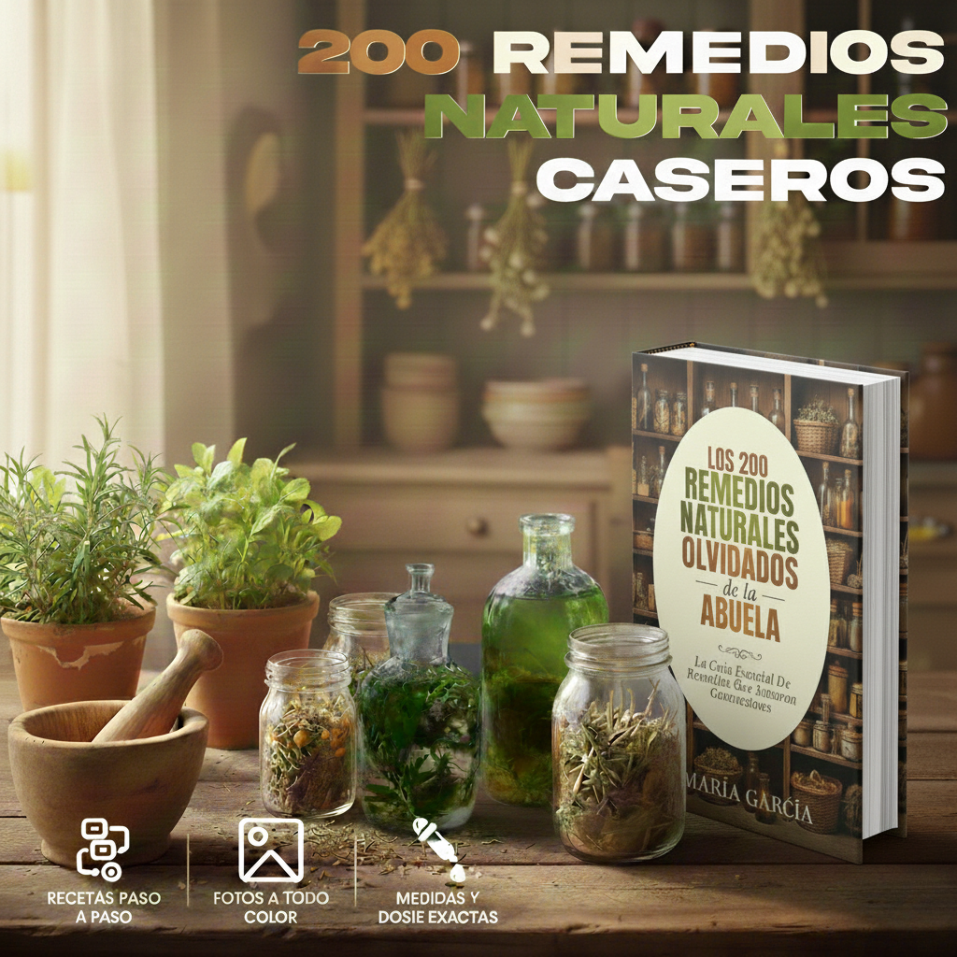 Los 200 Remedios Naturales Olvidados de la Abuela | Spanish Book