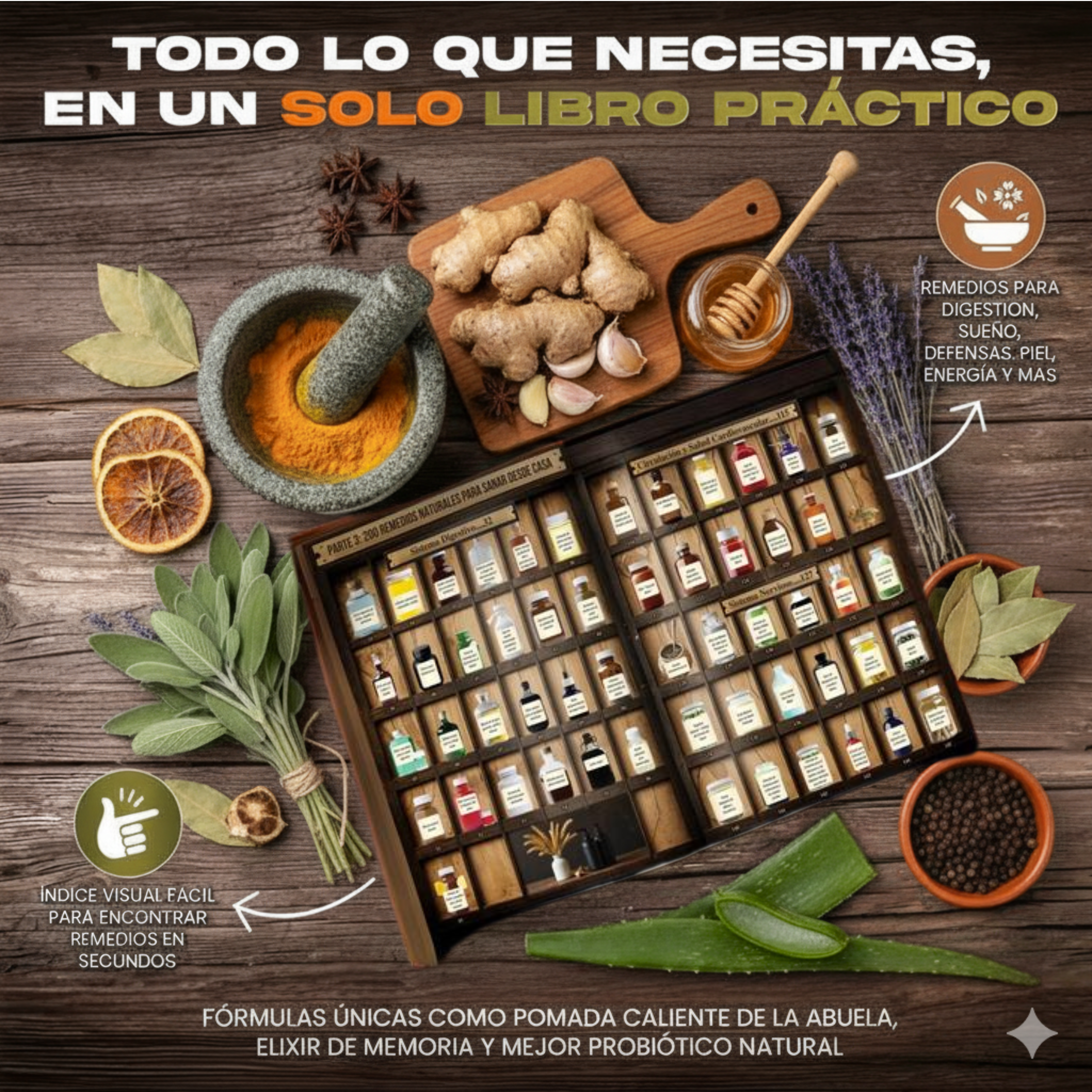 Los 200 Remedios Naturales Olvidados de la Abuela | Spanish Book