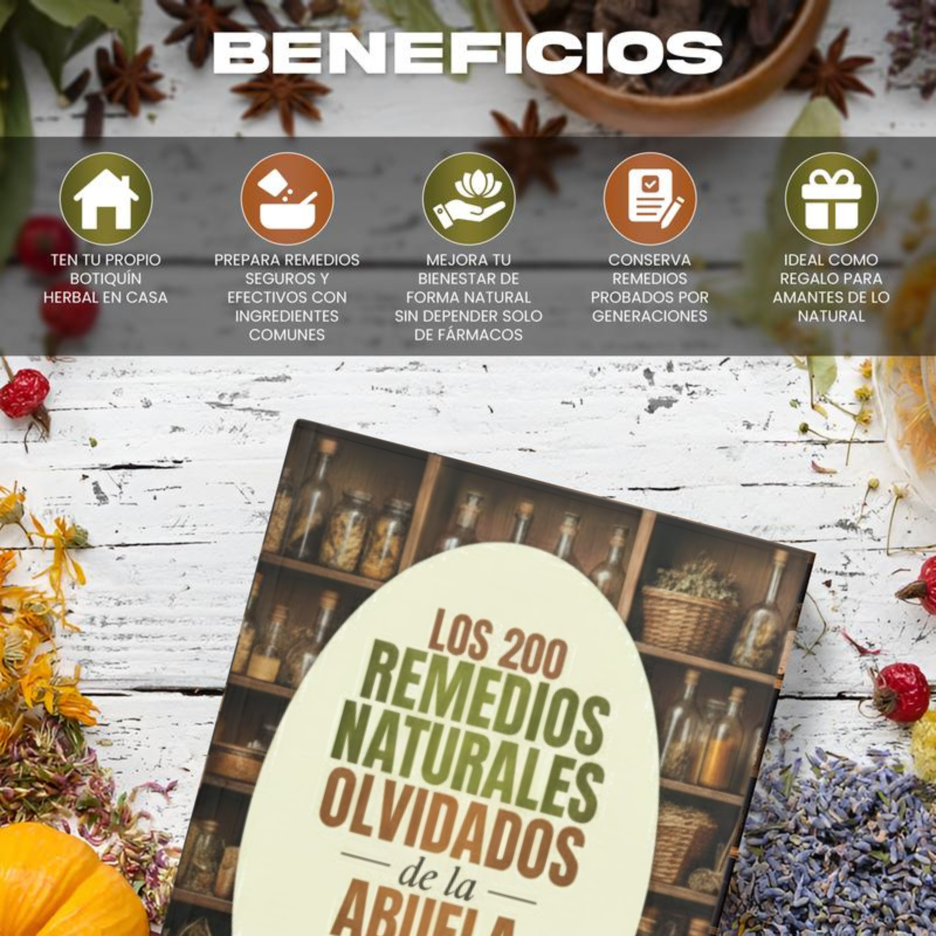 Los 200 Remedios Naturales Olvidados de la Abuela | Spanish Book